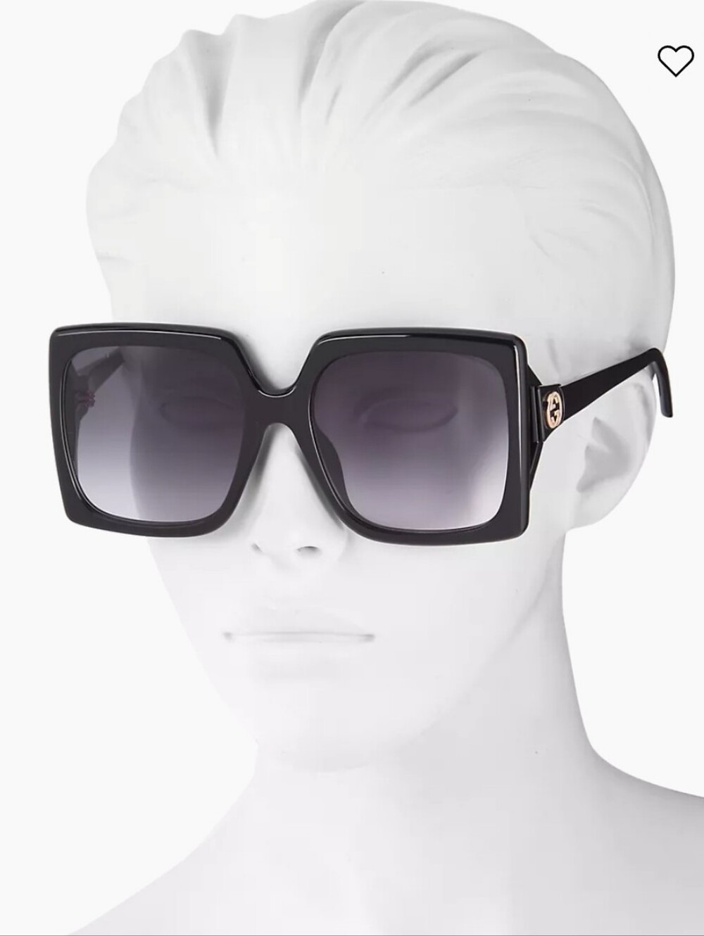 Gucci Black Oversized Square Sunglasses Women